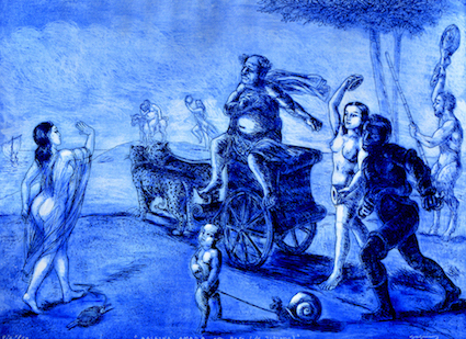 Ariadna amada por Baco (de Tiziano)